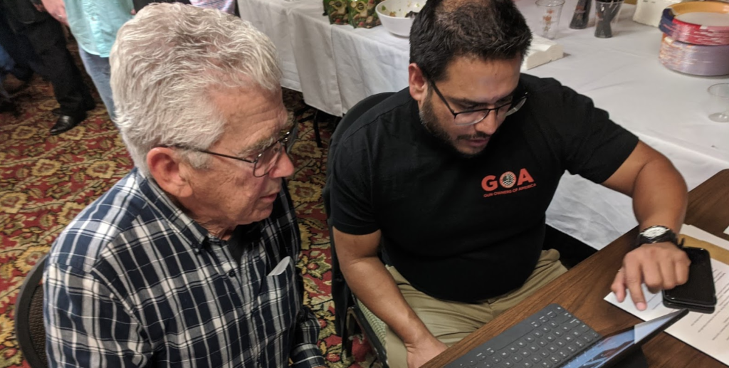 GOA activists working for gun rights